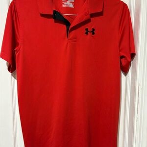 Under Armour Red Performance Polo Shirt